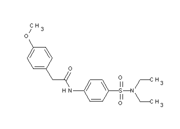 N-{4-[(diethylamino)sulfonyl]phenyl}-2-(4-methoxyphenyl)acetamide - Click Image to Close