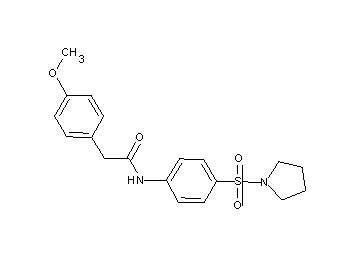 2-(4-methoxyphenyl)-N-[4-(1-pyrrolidinylsulfonyl)phenyl]acetamide