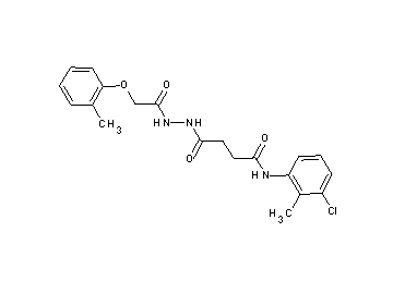 N-(3-chloro-2-methylphenyl)-4-{2-[(2-methylphenoxy)acetyl]hydrazino}-4-oxobutanamide