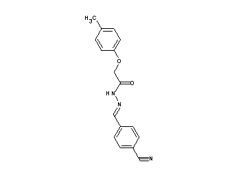 N'-(4-cyanobenzylidene)-2-(4-methylphenoxy)acetohydrazide