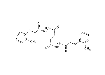 N'1,N'4-bis[(2-methylphenoxy)acetyl]succinohydrazide - Click Image to Close