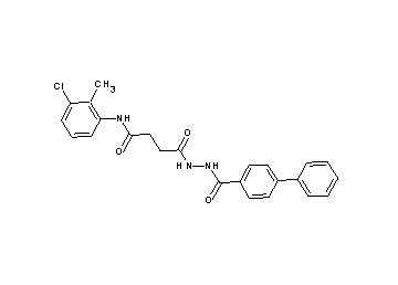4-[2-(4-biphenylylcarbonyl)hydrazino]-N-(3-chloro-2-methylphenyl)-4-oxobutanamide - Click Image to Close