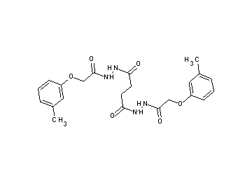 N'1,N'4-bis[(3-methylphenoxy)acetyl]succinohydrazide - Click Image to Close