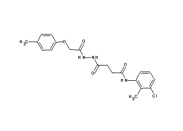 N-(3-chloro-2-methylphenyl)-4-{2-[(4-methylphenoxy)acetyl]hydrazino}-4-oxobutanamide