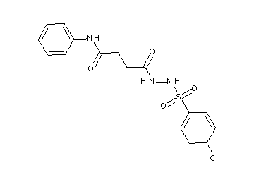 4-{2-[(4-chlorophenyl)sulfonyl]hydrazino}-4-oxo-N-phenylbutanamide