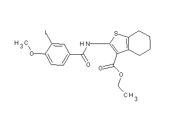 ethyl 2-[(3-iodo-4-methoxybenzoyl)amino]-4,5,6,7-tetrahydro-1-benzothiophene-3-carboxylate