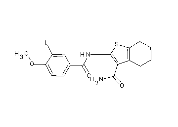 2-[(3-iodo-4-methoxybenzoyl)amino]-4,5,6,7-tetrahydro-1-benzothiophene-3-carboxamide