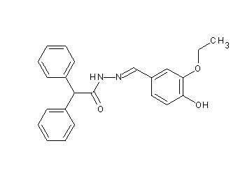N'-(3-ethoxy-4-hydroxybenzylidene)-2,2-diphenylacetohydrazide
