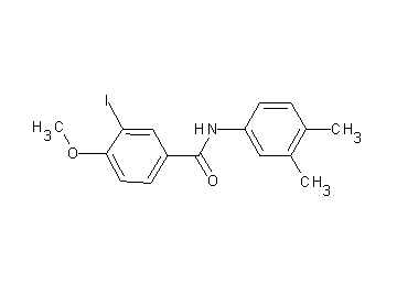 N-(3,4-dimethylphenyl)-3-iodo-4-methoxybenzamide - Click Image to Close