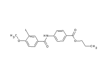 propyl 4-[(3-iodo-4-methoxybenzoyl)amino]benzoate
