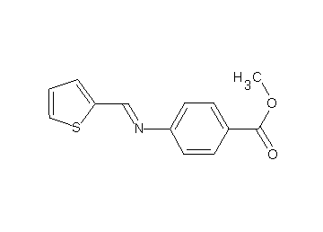 methyl 4-[(2-thienylmethylene)amino]benzoate