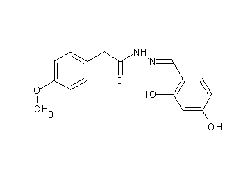 N'-(2,4-dihydroxybenzylidene)-2-(4-methoxyphenyl)acetohydrazide - Click Image to Close