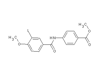 methyl 4-[(3-iodo-4-methoxybenzoyl)amino]benzoate
