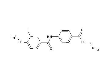 ethyl 4-[(3-iodo-4-methoxybenzoyl)amino]benzoate