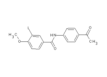 N-(4-acetylphenyl)-3-iodo-4-methoxybenzamide