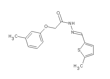 2-(3-methylphenoxy)-N'-[(5-methyl-2-thienyl)methylene]acetohydrazide