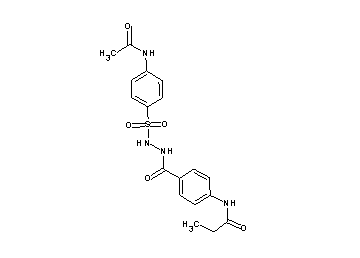 N-{4-[(2-{[4-(acetylamino)phenyl]sulfonyl}hydrazino)carbonyl]phenyl}propanamide