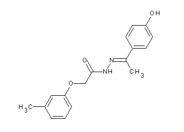 N'-[1-(4-hydroxyphenyl)ethylidene]-2-(3-methylphenoxy)acetohydrazide