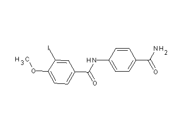 N-[4-(aminocarbonyl)phenyl]-3-iodo-4-methoxybenzamide