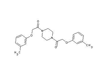1,4-bis[(3-methylphenoxy)acetyl]piperazine