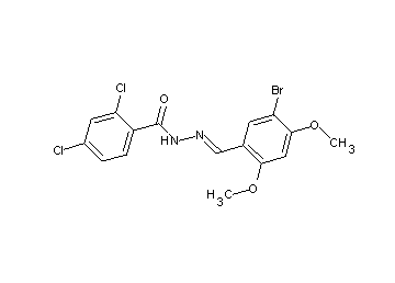 N'-(5-bromo-2,4-dimethoxybenzylidene)-2,4-dichlorobenzohydrazide