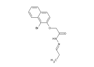 2-[(1-bromo-2-naphthyl)oxy]-N'-propylideneacetohydrazide