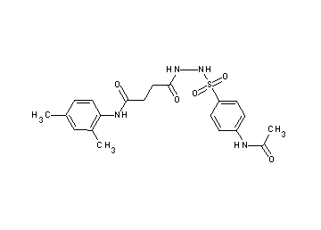 4-(2-{[4-(acetylamino)phenyl]sulfonyl}hydrazino)-N-(2,4-dimethylphenyl)-4-oxobutanamide - Click Image to Close