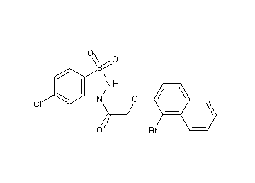 2-[(1-bromo-2-naphthyl)oxy]-N'-[(4-chlorophenyl)sulfonyl]acetohydrazide