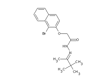 2-[(1-bromo-2-naphthyl)oxy]-N'-(1,2,2-trimethylpropylidene)acetohydrazide