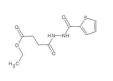 ethyl 4-oxo-4-[2-(2-thienylcarbonyl)hydrazino]butanoate