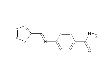 4-[(2-thienylmethylene)amino]benzamide