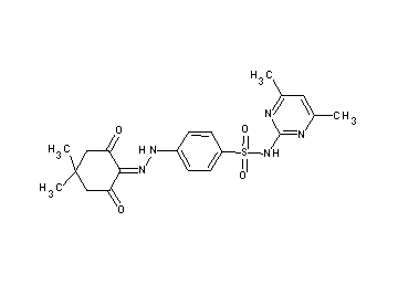 4-[2-(4,4-dimethyl-2,6-dioxocyclohexylidene)hydrazino]-N-(4,6-dimethyl-2-pyrimidinyl)benzenesulfonamide