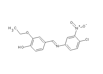 4-{[(4-chloro-3-nitrophenyl)imino]methyl}-2-ethoxyphenol - Click Image to Close