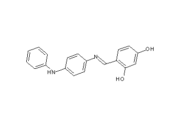 4-{[(4-anilinophenyl)imino]methyl}-1,3-benzenediol