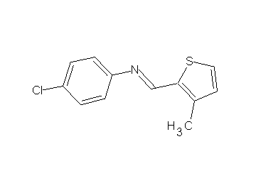 (4-chlorophenyl)[(3-methyl-2-thienyl)methylene]amine