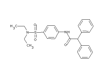 N-{4-[(diethylamino)sulfonyl]phenyl}-2,2-diphenylacetamide