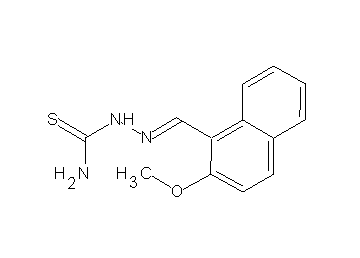 2-methoxy-1-naphthaldehyde thiosemicarbazone 2-methoxy-1-naphthaldehyde thiosemicarbazone