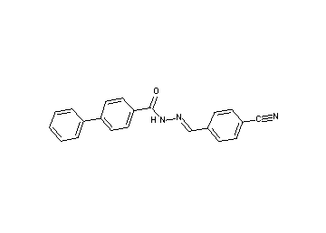 N'-(4-cyanobenzylidene)-4-biphenylcarbohydrazide