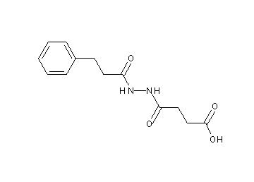 4-oxo-4-[2-(3-phenylpropanoyl)hydrazino]butanoic acid