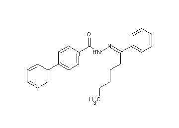 N'-(1-phenylhexylidene)-4-biphenylcarbohydrazide
