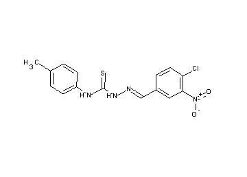 4-chloro-3-nitrobenzaldehyde N-(4-methylphenyl)thiosemicarbazone 4-chloro-3-nitrobenzaldehyde N-(4-methylphenyl)thiosemicarbazone