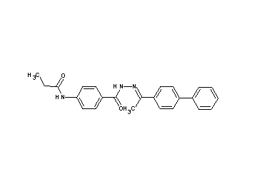 N-[4-({2-[1-(4-biphenylyl)ethylidene]hydrazino}carbonyl)phenyl]propanamide