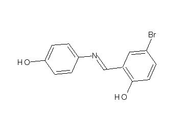 4-bromo-2-{[(4-hydroxyphenyl)imino]methyl}phenol