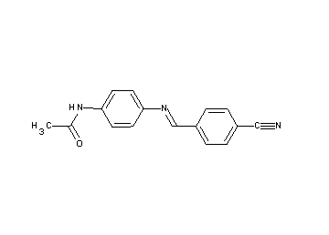 N-{4-[(4-cyanobenzylidene)amino]phenyl}acetamide