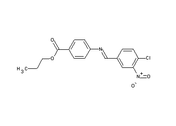 propyl 4-[(4-chloro-3-nitrobenzylidene)amino]benzoate