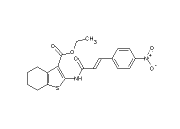ethyl 2-{[3-(4-nitrophenyl)acryloyl]amino}-4,5,6,7-tetrahydro-1-benzothiophene-3-carboxylate