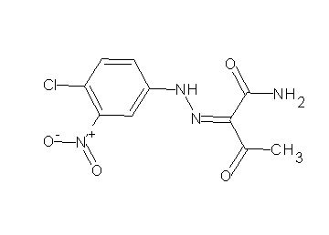 2-[(4-chloro-3-nitrophenyl)hydrazono]-3-oxobutanamide
