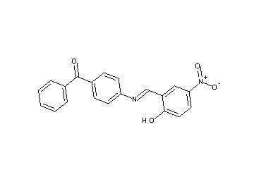{4-[(2-hydroxy-5-nitrobenzylidene)amino]phenyl}(phenyl)methanone