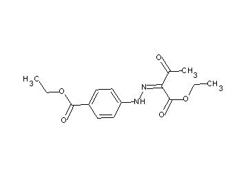 ethyl 4-{2-[1-(ethoxycarbonyl)-2-oxopropylidene]hydrazino}benzoate