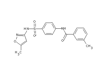3-methyl-N-(4-{[(5-methyl-3-isoxazolyl)amino]sulfonyl}phenyl)benzamide